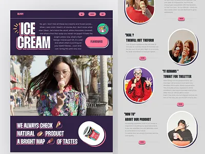 Mr.POPS - Ice Cream Company Website b2b business colorfull company company profile corporate franchise homepage ice cream landing page professional service shop store ui ux web design website
