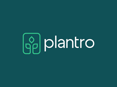 plantro - Logo Design Concept bank crad creative design finances financial fintech geometric grow leaves logo design modern nature plant process