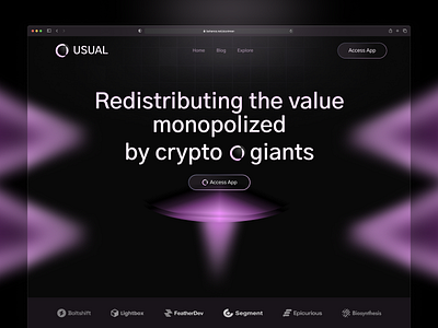 USUAL – Modern Crypto Trading Landing Page UI/UX Design ai trading app concept bitcoin blockchain crypto crypto exchange crypto landing page crypto trading cryptocurrency exchange financial fintech saas solana trade trading trading landing page ux design web design