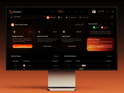 Sonexo — Modern Crypto Dashboard Design blockchain blockchain design crypto crypto analytics crypto dashboard crypto design crypto ui crypto wallet financial dashboard fintech ui investment platform minimal ui modern dashboard portfolio tracker product design trading dashboard web app design web design web3 web3 dashboard