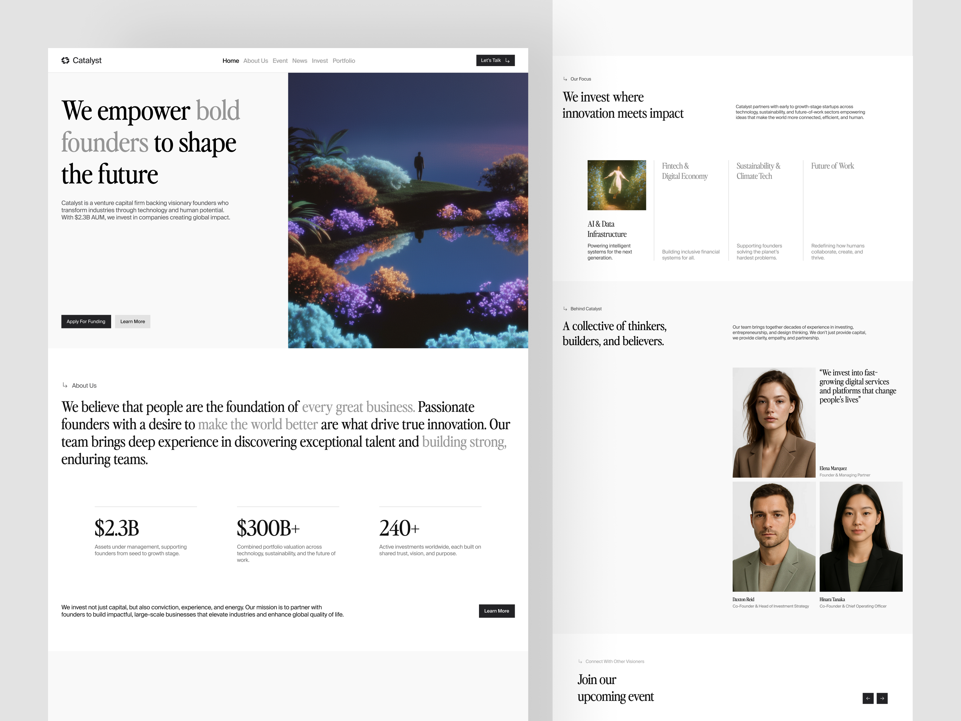 Example of Landing Page Design & Development