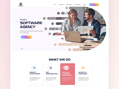 Radical Technologis : Landing Page / Home Page UI apps arnoxweb colorfuldesign design digitaltech happyui interface landingpage techdesign technology techtrends uianimation uiconcept uidesign uiux uxdesign webapp webappdesign website webui