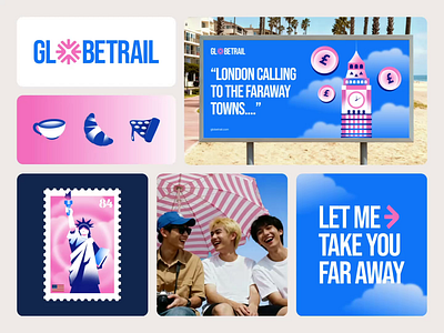 Globe Trail: Travel Service Branding adventure booking brand guidelines brand identity branding graphic design holiday identity logo design logo designer marketing travel travel agency traveling ui ux vacation visual identity