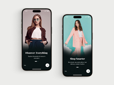 Onboarding Screen - E-commerce Mobile App app ecommerce interface log in mobile app onboarding shop shoping app splash screen ui