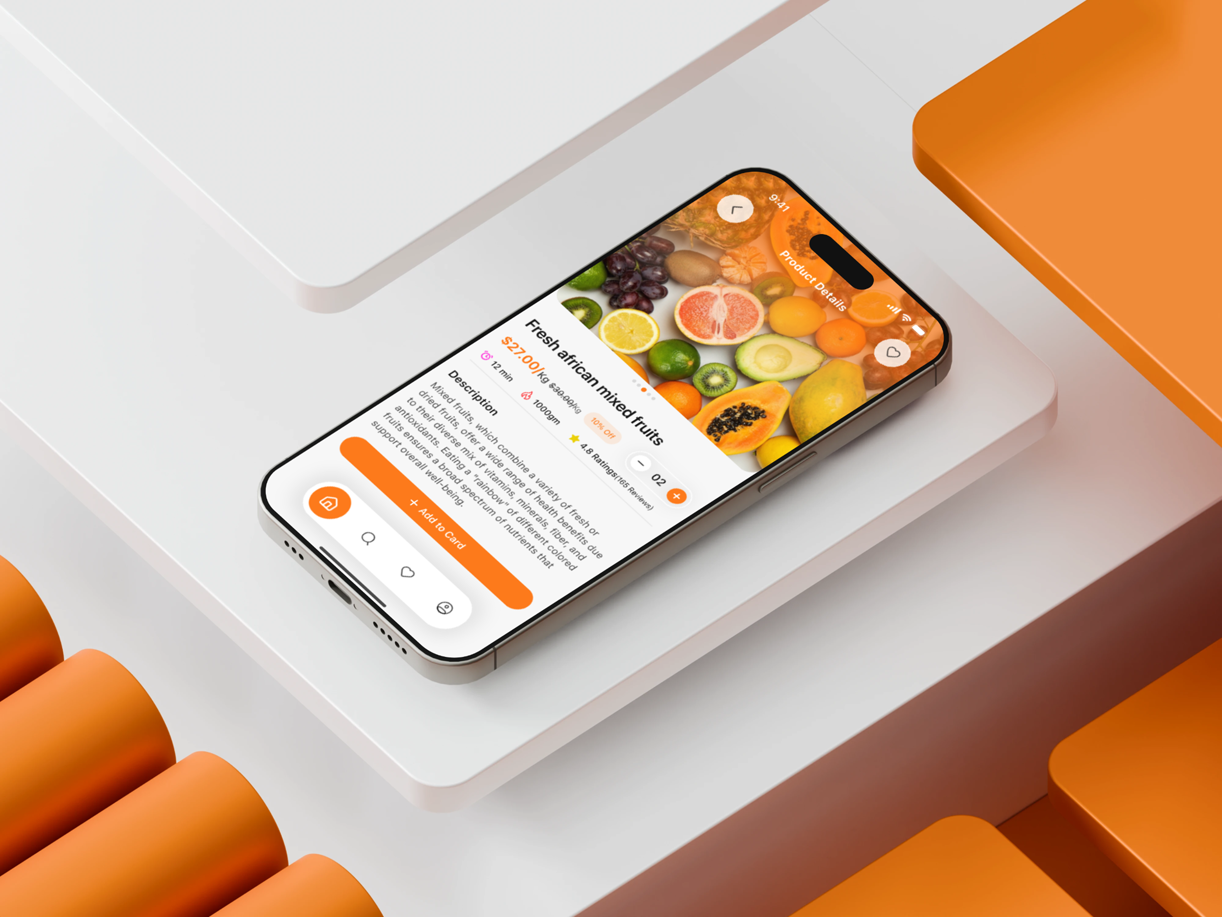 Example of Grocery Shopping Mobile App Design