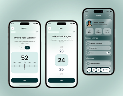 Health Tracking App UI activity tracker ai health app app design exercise finess app fitness goals app graph health analytics app health tech design health tracking app ios app lifestyle app medical tracking app mobile ofspace programs ui ux workout