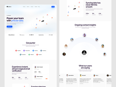 B2B SaaS Lead-Generation Website — Clean Enterprise UI/UX Design interface product service startup ui ux web