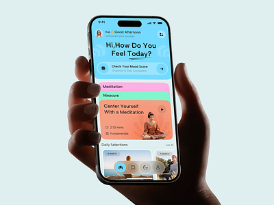 Mental Health - Mobile App app design app ui apps best app design digital product fitness app health tracking healthcare medical mental health app minimal mobile app mobile app design mobile ui design popular saas ui designer workout