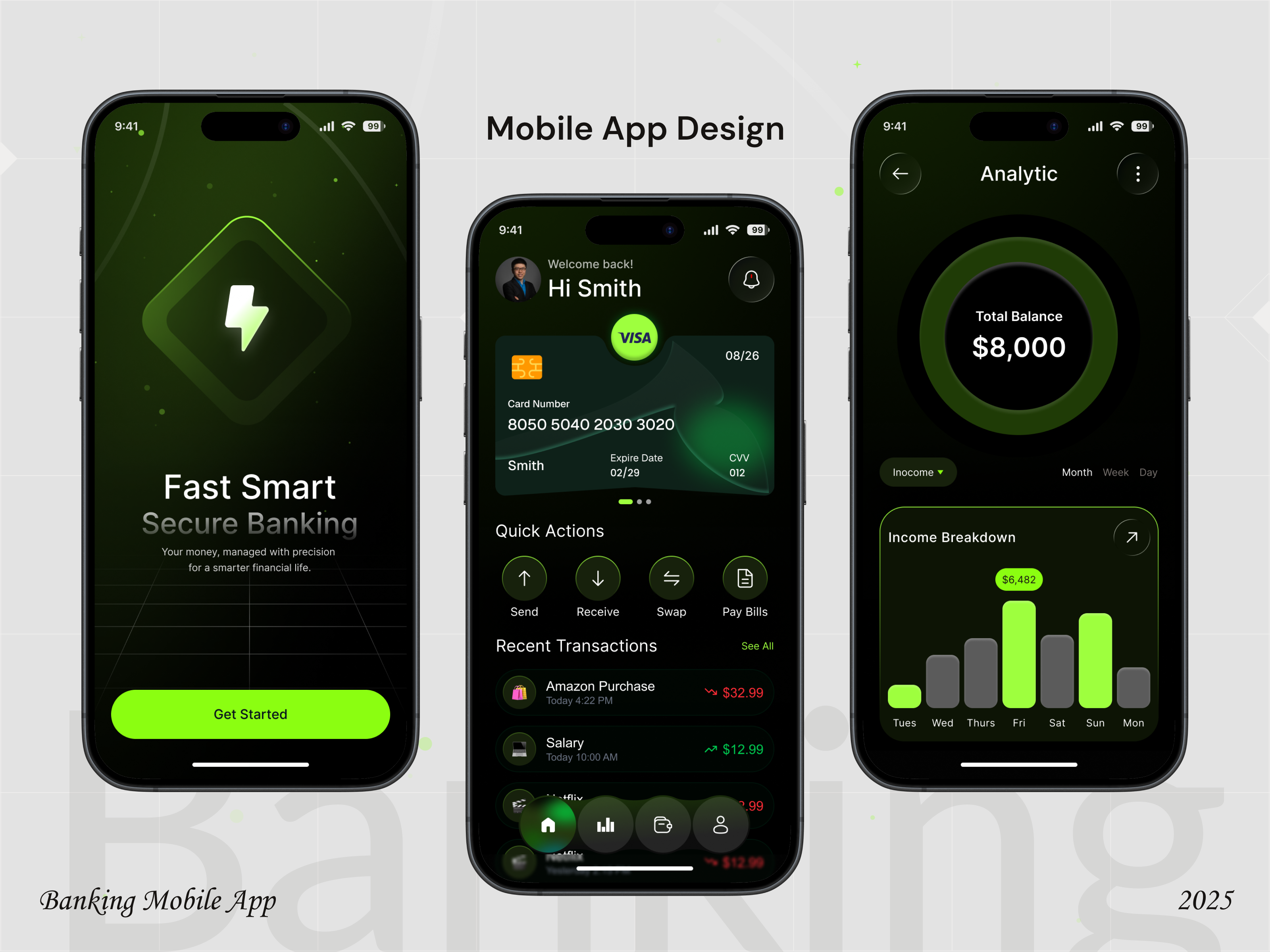 Example of Modern Mobile App UI/UX Design Service