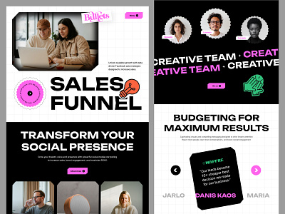 Sales Funnel landing page - web design - ui ux design agency agency design bold design creative website jabel landing page marketing website minimal minimal design minimalist sales sales funnel homepage sales website ui design ui ux ui ux design web design website mockup website ui design website ui ux design