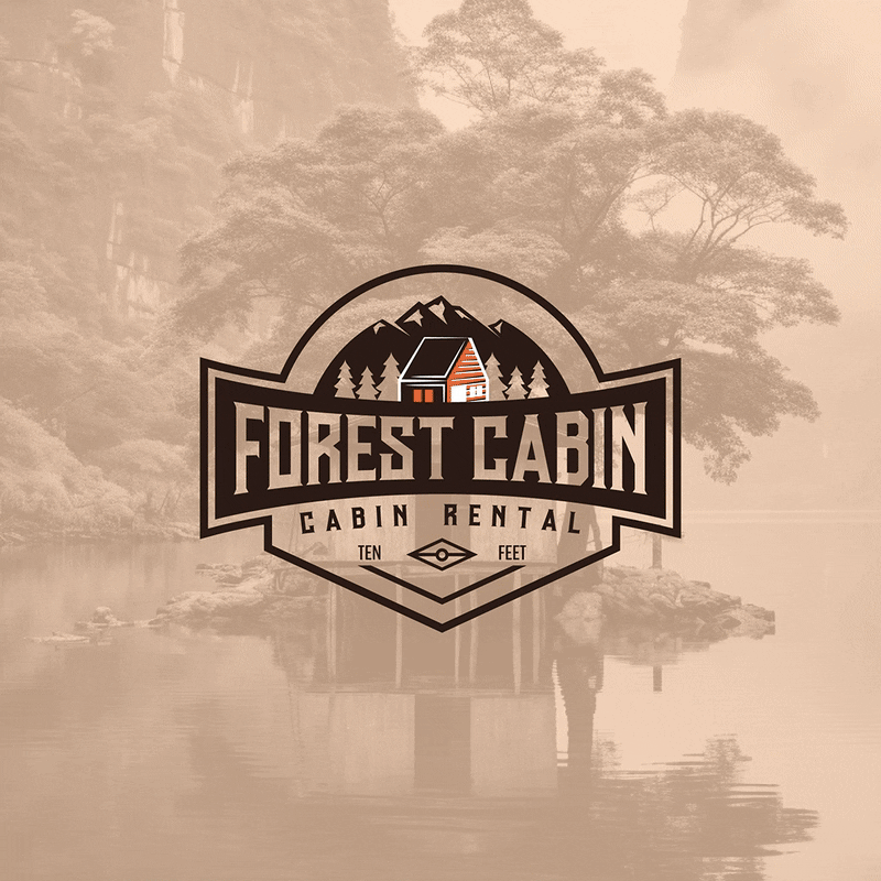 Forest Cabin Minimal Logo with Woodland Elements & Cozy HomeIcon brand identity branding design design logo forest forest logo graphic design home home logo icon icon logo illustration logo logo design logos logotype timeless ui unique