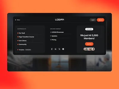 Mega Menu | UI/UX Design landing page mega menu modern website ui ui design ux website