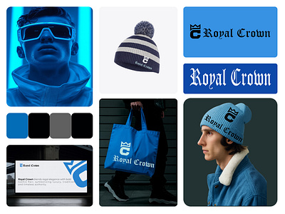 Royal Crown - C letter Logo and Brand Identity Design beaniebranding billboardmockup brandidentity brandstrategy c letter logo colorpalette creativebranding dribbblebranding fashionidentity gothiclogo logodesign luxurybranding merchmockup modernlogo premiumdesign regalbranding streetweardesign totebagdesign typographylove visualidentity