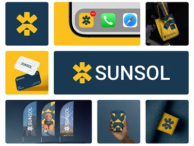 Sunsol logo, logo design, solar logo brand identity brand logo branding business logo eco logo energy logo graphic design green energy logo logo design logo mark modern logo power renewable energy solar logo solar panel logo startup sun visual identity volt logo