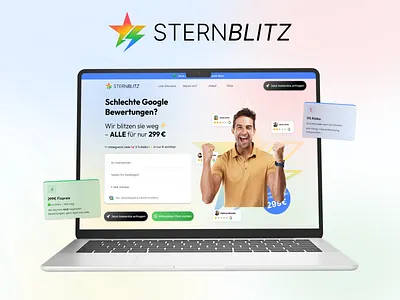 Sternblitz - Landing page branding figma figma design figma home figma ui ux homepage landing page. ui ui u ux
