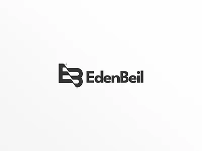 EdenBeil logo design app icon branding design flat icon logo monogram simple logo