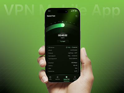 VPN Mobile App app design best app design home screen mobile app mobile ui network security privacy proxy vpn vpn app vpn service