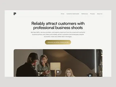 Corporate Media Production Website app corporate design interface media photography service ui videography web