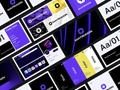 Matrixion logo and brand identity brand identity brandguidelines branding designsystem dribbble identitydesign logo logo designer logoddesign minimaldesign visual identity