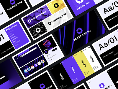 Matrixion logo and brand identity brand identity brandguidelines branding designsystem dribbble identitydesign logo logo designer logoddesign minimaldesign visual identity