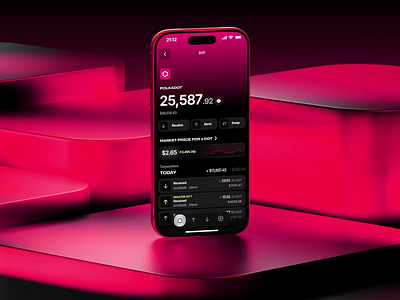 Kraster Wallet: Crypto Token Live Price animation app design app ui banking mobile app blockchain app crypto app crypto exchange crypto payments cryptocurrency ethereum finance financial app fintech mobile app memecoin mobile app mobile app design product design swap token web3 design