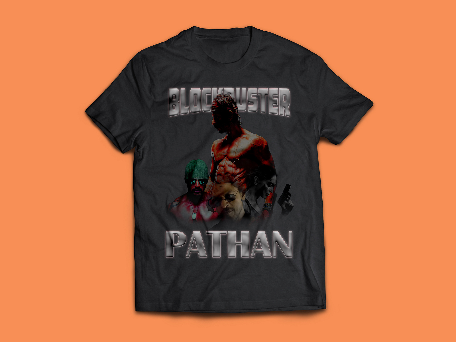 Simple Pathan movie bootleg TShirt Design. by Md Akasah on Dribbble