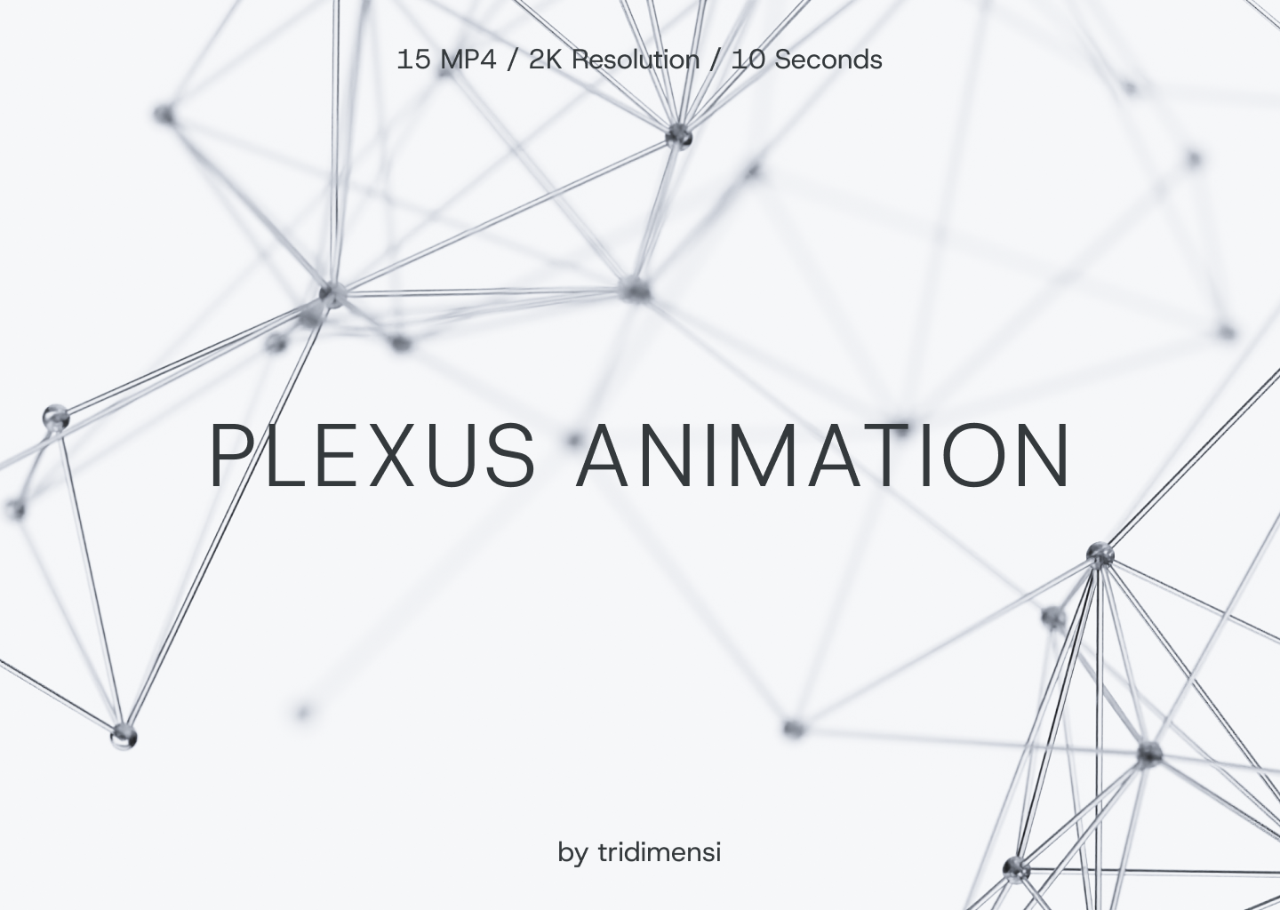 Plexus 3D Animation 3d abstract animation brand identity branding clean high quality instagram post instagram template landing page motion graphics plexus poster animation professional ui animation ui design web design