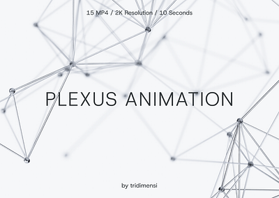 Plexus 3D Animation 3d abstract animation brand identity branding clean high quality instagram post instagram template landing page motion graphics plexus poster animation professional ui animation ui design web design