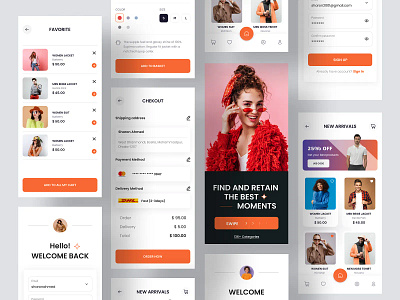 Fashion E-Commerce App Design clean clothing e commerce fashion store life style market place mobile app design shopping app style