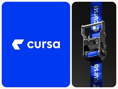 Cursa - Logo Design arrow branding cargo connection deliver direction forward identity logistics logo logodesign movement progress route shipping symbol transport