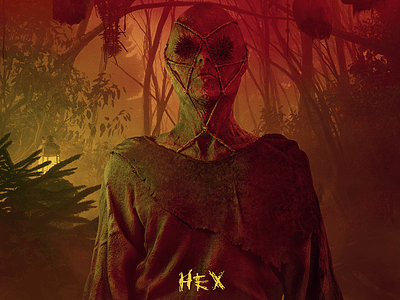 Hex - album art for sale album art album artwork creature dark fear folk forest horror metal monster ritual scary