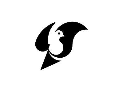 Symbol 08 / Belcbook ◍ analogdesign bird designlogo flatlogo logo logomark logoprocess minimalism negativespace patrykbelc