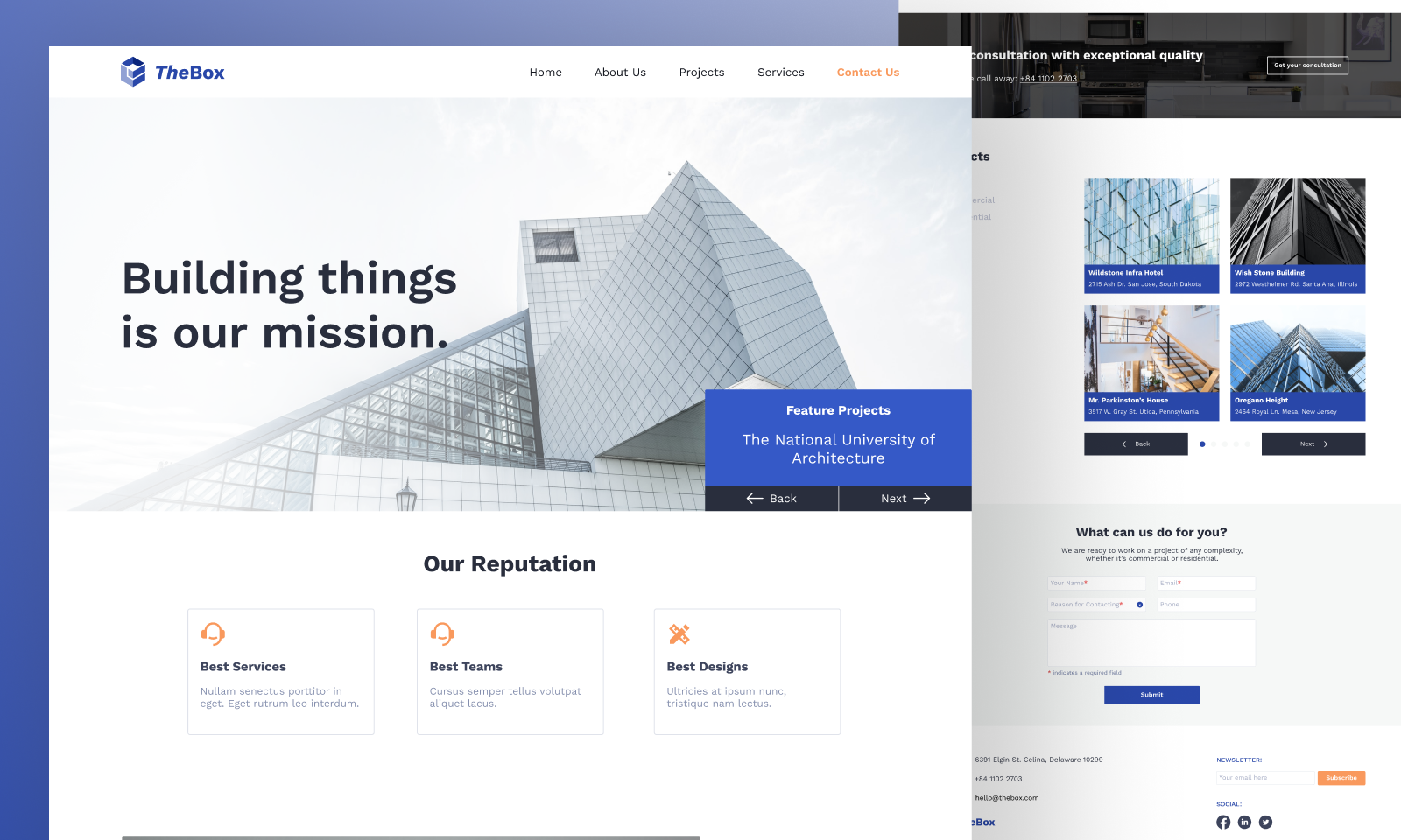 TheBox Landing Page 3d animation app branding design graphic design illustration logo motion graphics ui vector