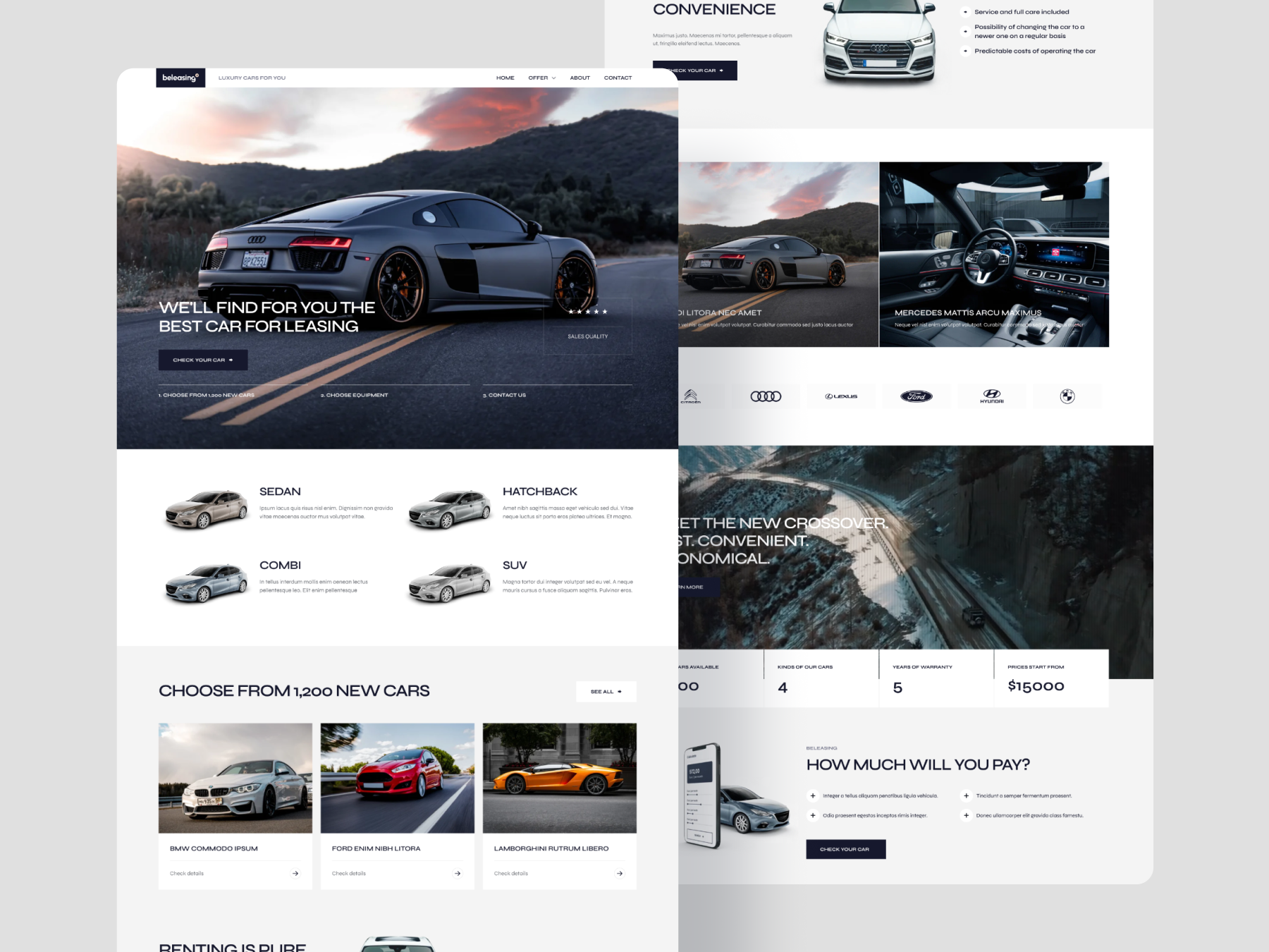Leasing WooCommerce Template auto betheme car car leasing cars leasing vehicle woocommerce wordpress wordpress theme