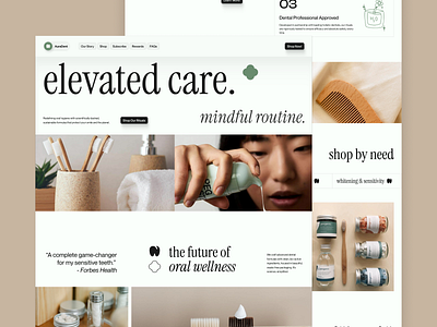 AuraDent landing page aura auradent clean creative dentist graphic design health landing page ui uiux web website