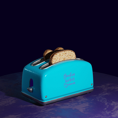 Toasted 3dillustration b3d blender3d heart museum satirical toaster