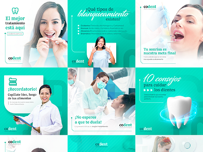 Social media | Codent agencia agency brand branding clinica dent dentist design graphic design identity post social media template