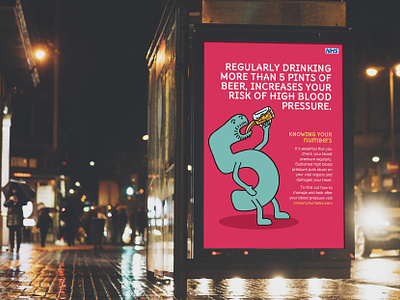 Blood pressure awareness campaign advertising campaign blood pressure branding design graphic design health campaign illustration typography