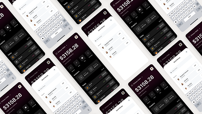 Ethbase Wallet app coinbase coins creative crypto dark design ios mobile product design ui ux wallet xd design