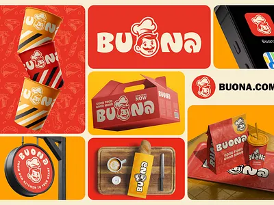 Buona-restaurant & cafe logo with branding bar logo brand logo branding buona burger logo cafe cafe branding cafeteria coffee logo coffee shop logo custom logo food logo graphic design logo logo design minimalistic pizza logo restaurant branding restaurant logo