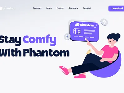 Phantom Hero Illustration 2d colors design flat design illustration illustrations ui vector