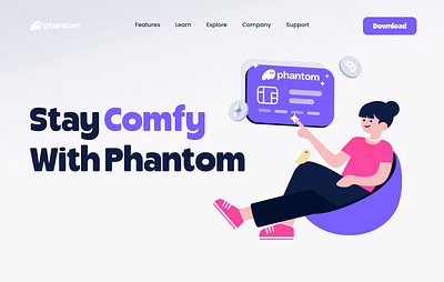 Phantom Hero Illustration 2d colors design flat design illustration illustrations ui vector