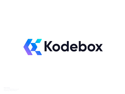 Kodebox Logo Design | Software, Technology, Developer Logo app logo box brand brand agency brand identity branding business logo coding company developer icon identity illustration lettermark logo logo design modern logo saas software startup