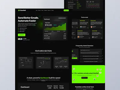 High-Performance Email Marketing SAAS Landing-Page 3d animation branding design graphic design illustration logo motion graphics ui ux vector