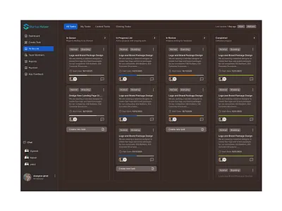 Task Management Dashboard crm dashboard dashboard design graphic design productivity project tracker saas task management team collaboration ui ux ui design workflow management