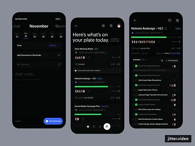 AI Task Management Platform ai alif animation app application card design details home landing page mobile modern motion graphics task task management ui ui ux design ux web design website