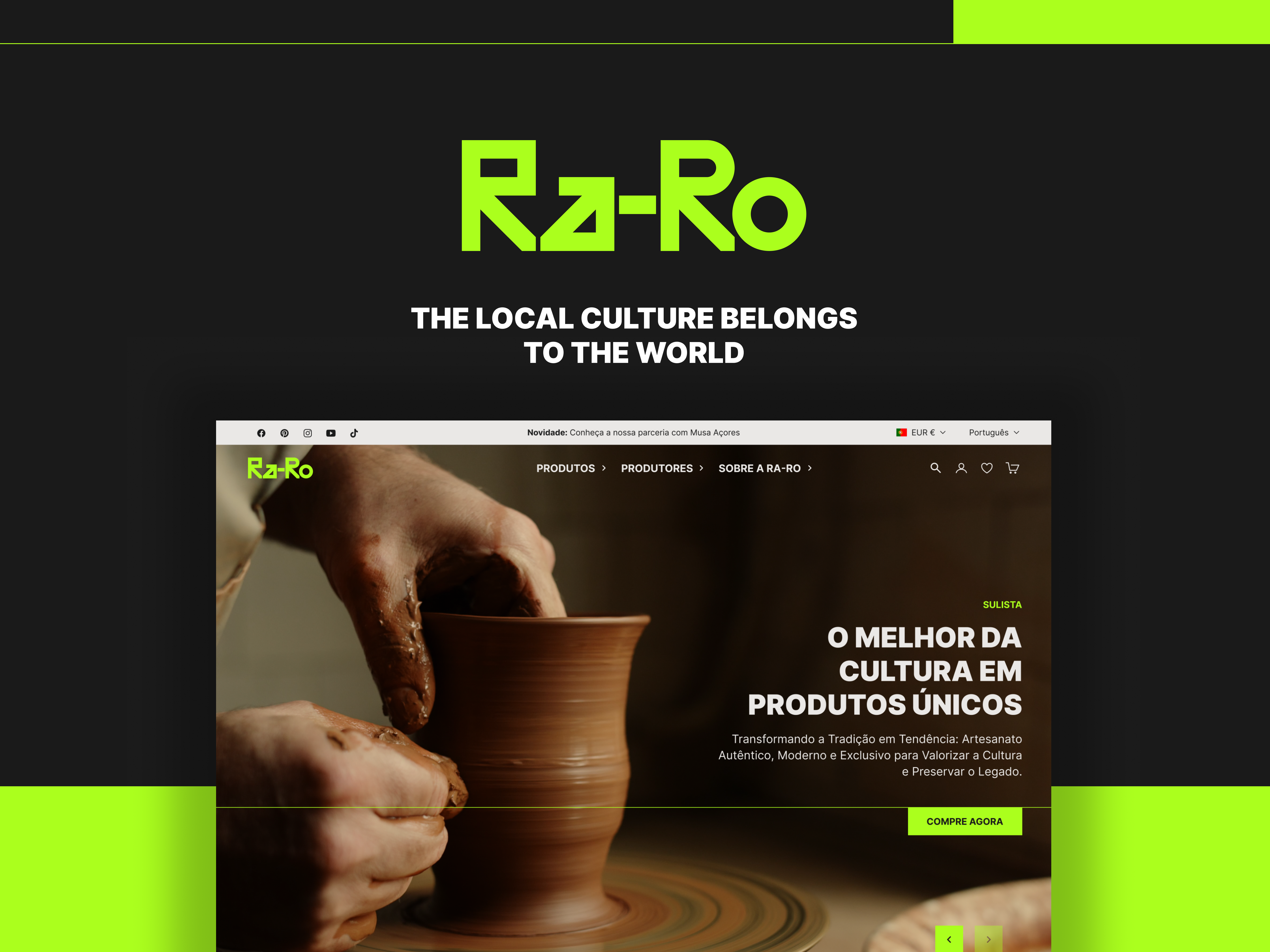 Ra-Ro - The Local Culture Belongs to the World design e commerce ui ux webdevelopment