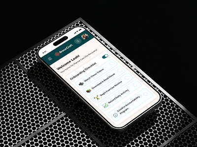 Mobile version of the Bracecraft home rehab platform app design website health healthcare logo medical mobile recovery platform ui user friendly ux ux ui web design web service website