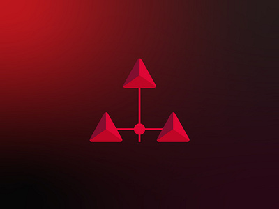 Tech Connectivity Logo Mark 3d a letter a logo a logomark a symbol brand identity branding connectivity digital futuristic geometric gradient logo logo design network networking red logo startup tech technology