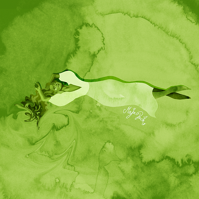 green daydreams by maja pučko design graphic design illustration